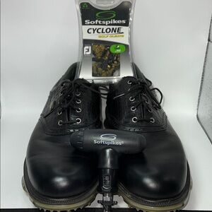 FootJoy Black Men's Athletic Golf Shoes with SoftSpikes